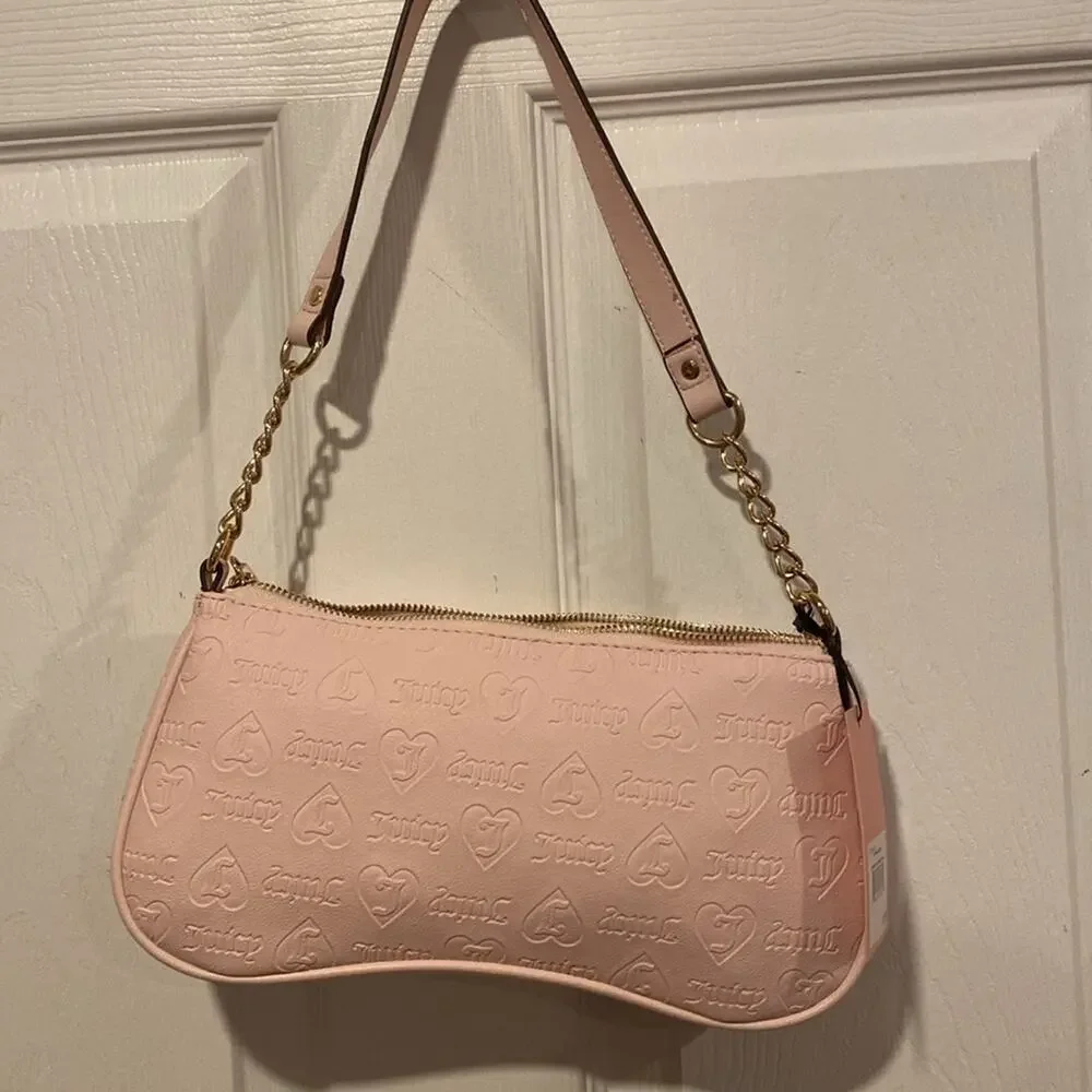BNWT JUICY COUTURE Fashionista Shoulder Bag in Powder Blush Pink - Picture 5 of 6